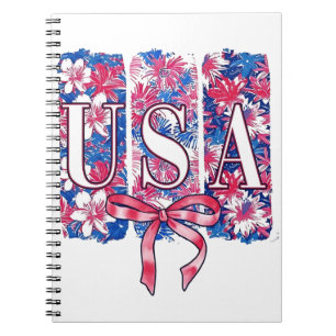 1776 Amerika 4 juli USA Bloemen Bloemen Notitieboek