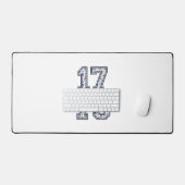 1776 Amerika bloemige patriottische vintage vector Bureaumat (Keyboard & Muis)
