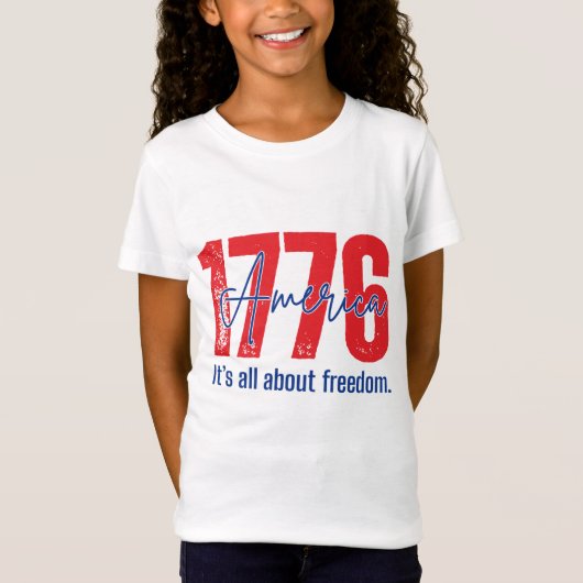 1776 Amerika T-shirt (Voorkant)