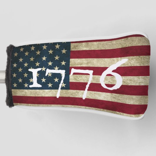 1776 Amerikaans vlagpatriotticum Golfheadcover (Voorkant)