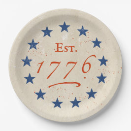 1776 Amerikaanse LG-sterren Papieren Bordje