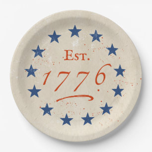 1776 Amerikaanse LG-sterren Papieren Bordje