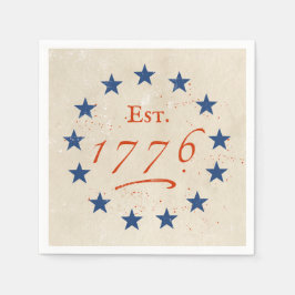 1776 Amerikaanse Sterren Servet