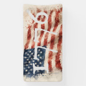 1776 Amerikaanse vlag 250 jaar Spandoek (Verticaal)