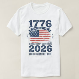 1776 Amerikaanse Vlag 250e Verjaardag T-shirt