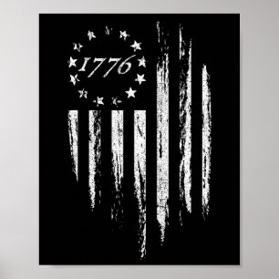 1776 Amerikaanse Vlag Betsy Ross 13 sterren Usa 4 Poster
