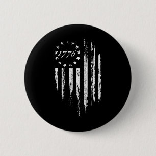 1776 Amerikaanse vlag Betsy Ross 13 sterren USA 4e Ronde Button 5,7 Cm