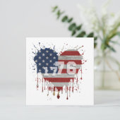 1776 Amerikaanse vlag Kaart (Staand voorkant)