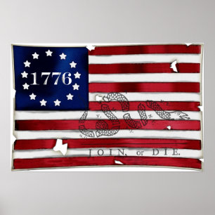 1776 Amerikaanse vlag Poster