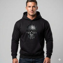 1776 Amerikaanse Vlag Schedel Hoodie | USA 250ste