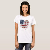 1776 Amerikaanse vlag T-shirt (Voorkant volledig)