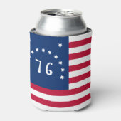 1776 Amerikaanse Vlag van het Slagveld Bennington' Blikjeskoeler (Blikje Voorkant)