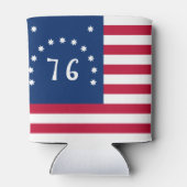 1776 Amerikaanse Vlag van het Slagveld Bennington' Blikjeskoeler (Achterkant)