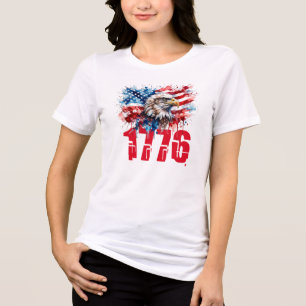 1776 Amerikaanse Zeearend 250ste Verjaardag Tri-Blend Shirt