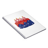 1776 Birthday Cake Notitieboek (Rechterzijde)