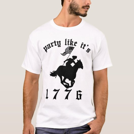 1776 - Black T-shirt (Voorkant)