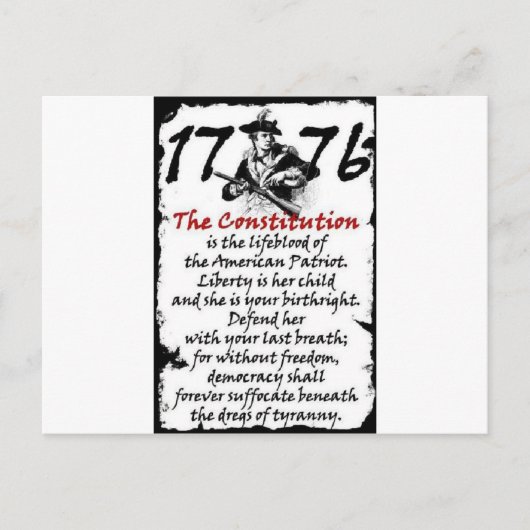 1776 BRIEFKAART (Voorkant)