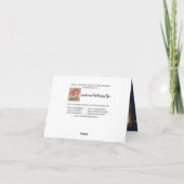 1776 bruiloft Collectie (dank u) Bedankkaart (Achterkant)