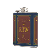 1776 Bruiloft Collectie monogram Heupfles (Links)