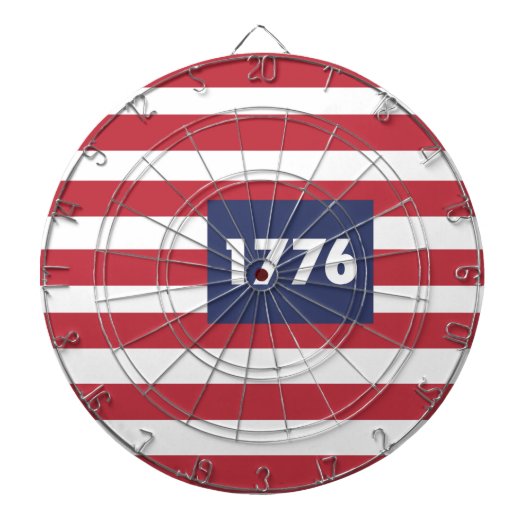 1776 Dartboard met metalen kooi Dartbord (Voorkant)