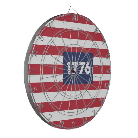 1776 Dartboard met metalen kooi Dartbord (Voorkant Links)