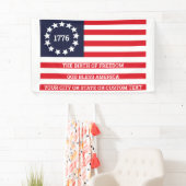 1776 Flag optionele tekstpatriottische beta Ross Spandoek (Insitu)