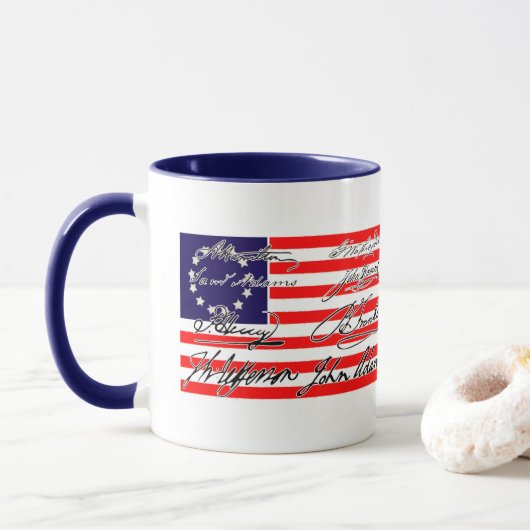 1776 Founding Fathers & Patriots Mok (Met donut)