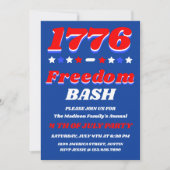 1776 Freedom Bash | Viering van 4 juli Kaart (Voorkant)