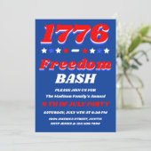 1776 Freedom Bash | Viering van 4 juli Kaart (Staand voorkant)