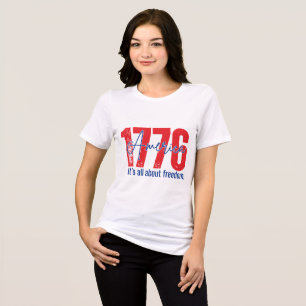 1776 Het draait allemaal om vrijheid Patriotisch A Tri-Blend Shirt