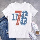 1776 Land van de Vrije Patriottische Tri-Blend Shirt