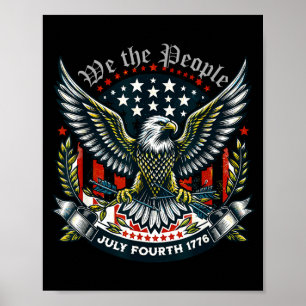 1776 leven vrijheid streven naar geluk 4 juli poster