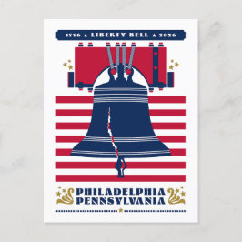 1776 Liberty Bell Sterren en Strepen 2026 Briefkaart