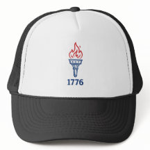 1776 Liberty Toorts Patriottische Geborduurde Hoed