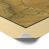 1776 Map Boston Incampments of US & Brit Armies Poster (Hoek)