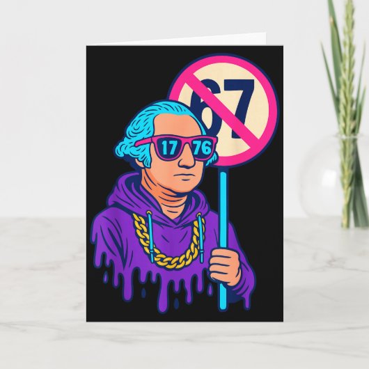 1776 Meer dan 67 Grappige Meme George Washington D Kaart (Voorkant)