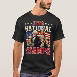 1776 Nationale Kampioenen Grappig Patriottisch Ame T-shirt