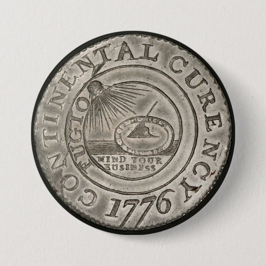 1776 Numismatische munt Ronde Button 7,6 Cm (Voorkant)
