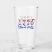1776 Onafhankelijkheid Glas (Achterkant)