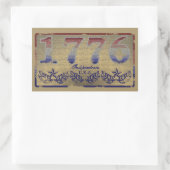 1776 Onafhankelijkheid Rechthoekige Sticker (Tas)