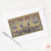 1776 Onafhankelijkheid Rechthoekige Sticker (Envelop)