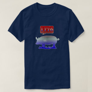 1776 Onafhankelijkheids Biggetje T-shirt