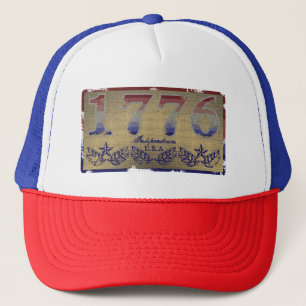 1776 onafhankelijkheids houten uitzicht trucker pet
