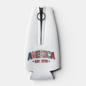 1776 Onafhankelijkheidsdag Fles Koeler (Achterkant)