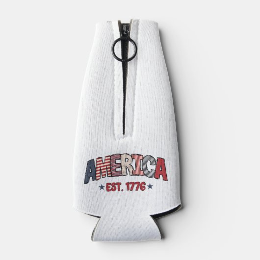 1776 Onafhankelijkheidsdag Fles Koeler (Achterkant)