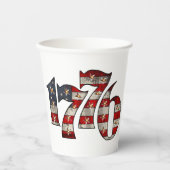 1776 Onafhankelijkheidsdag Papieren bekers (Voorkant)