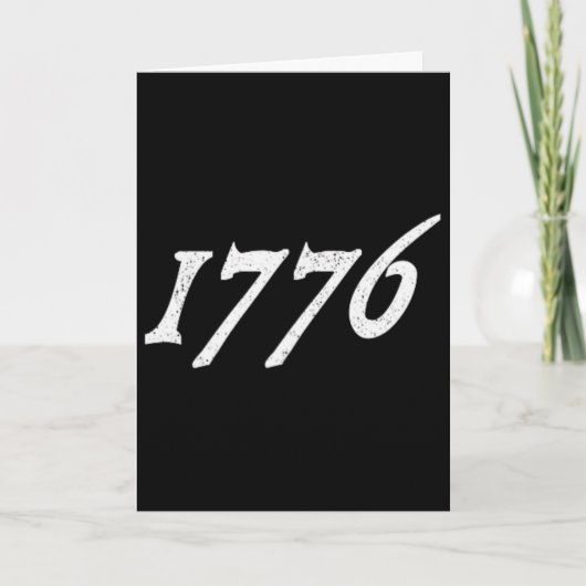 1776 Onafhankelijkheidsverklaring Amerika VS Juli  Kaart (Voorkant)