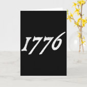 1776 Onafhankelijkheidsverklaring Amerika VS Juli  Kaart (Gele Bloem)
