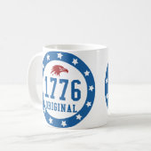 1776 Original 4 July Badge Koffiemok (Voorkant links)