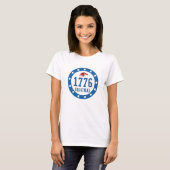 1776 Original 4 July Badge T-shirt (Voorkant volledig)